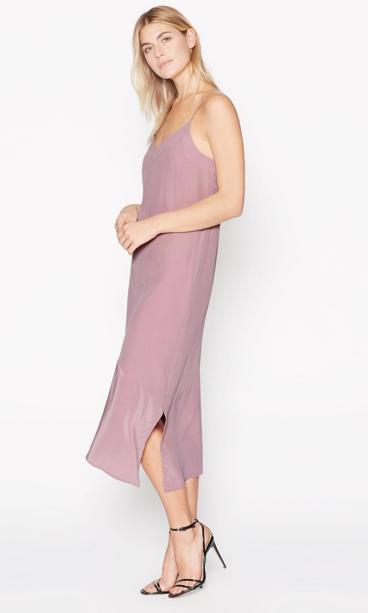 equipment jada silk dress EQUIPMENT Jada Silk Slip Dress in Orchid Smoke Pink Size Small S
