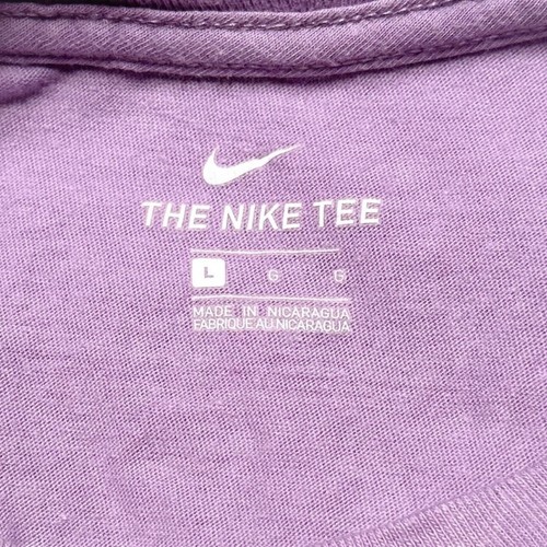 Nike Girls Dance Graphic Light Purple Cotton T-Shirt Size L - Picture 4 of 5