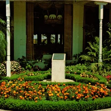 Vintage 1980 Hotel Del Coronado Luncheon Patio Marker Crown Room Postcard CA