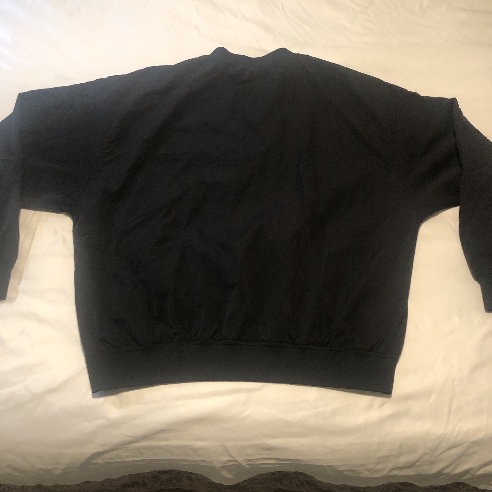 Cabela’s Windbreaker Pullover Solid Black Men’s S… - image 2