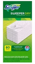 Swiffer Sweeper Dry Pad Refills 80 Count