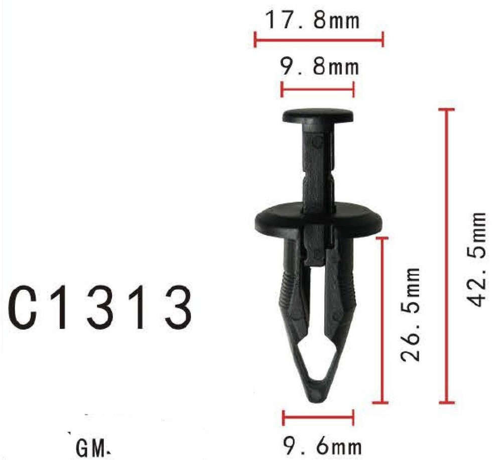 20pcs Fit GM,Oldsmobile Intrigue, Pontiac 11519444 Bumper Cover Push Retainer