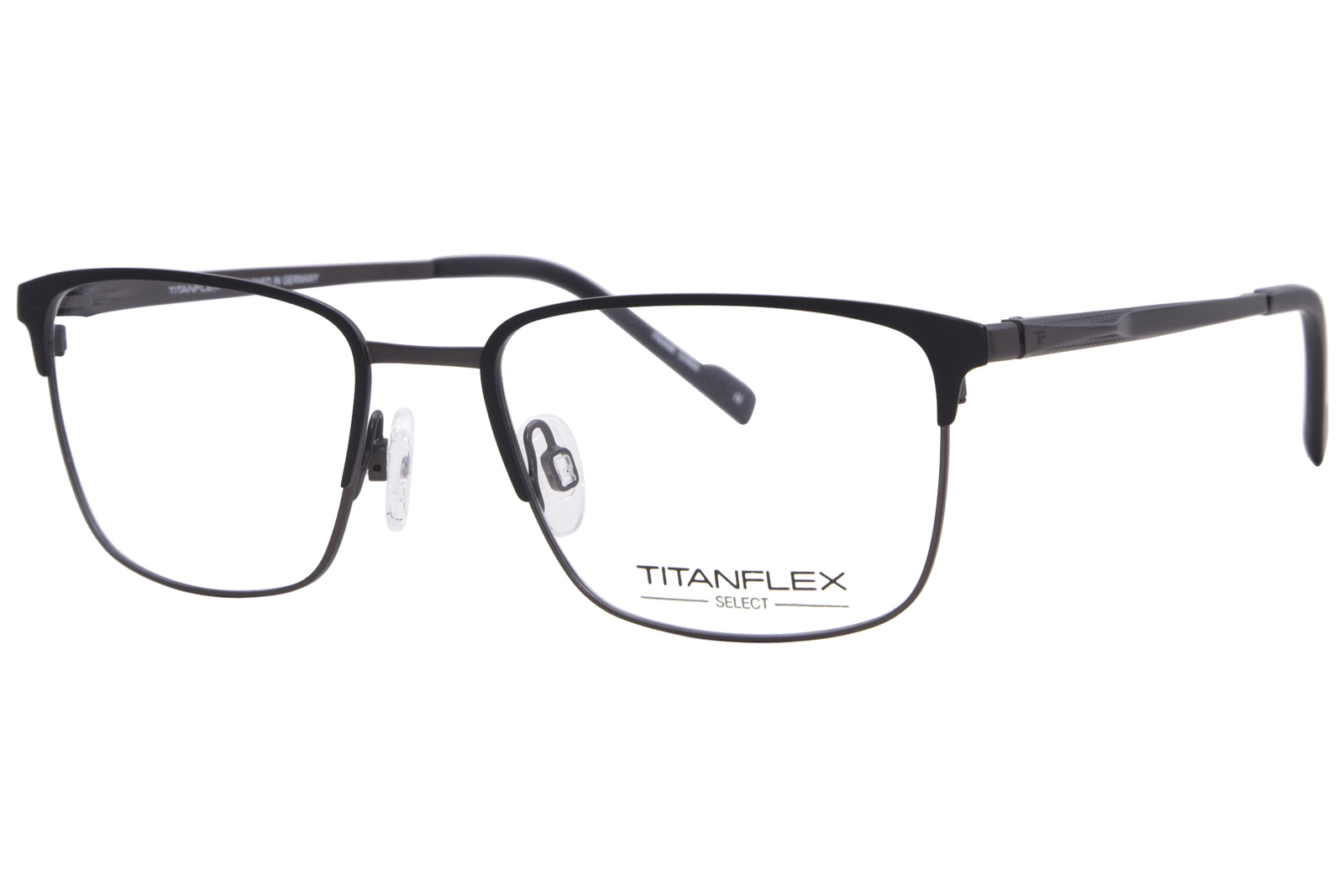 Очки TitanFlex 827080 BLK Мужские черные с полной оправой прямоугольной формы 54 мм