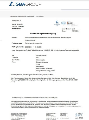 Mariendistel 4-fach-Komplex - 250 Kapseln + Artischocke + Löwenzahn + Desmodium - Bild 3 von 7