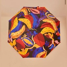 FARM Rio NWT Fruittelicious Umbrella Tropical Banana Fruit Yellow Diameter 37.4"