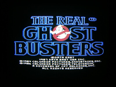 THE REAL GHOSTBUSTERS  [für Commodore C64 / original 5.25'' Diskette] 