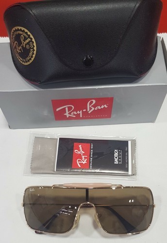 Occhiale da sole ray-ban RB3185 WINGS III Col:001/73(oro lenti marrone)  148mm | eBay
