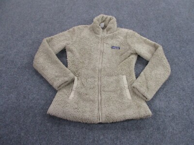 Patagonia Jacket Adult XS Beige Fuzzy Fleece Outdoors Hiking Camping Womens 