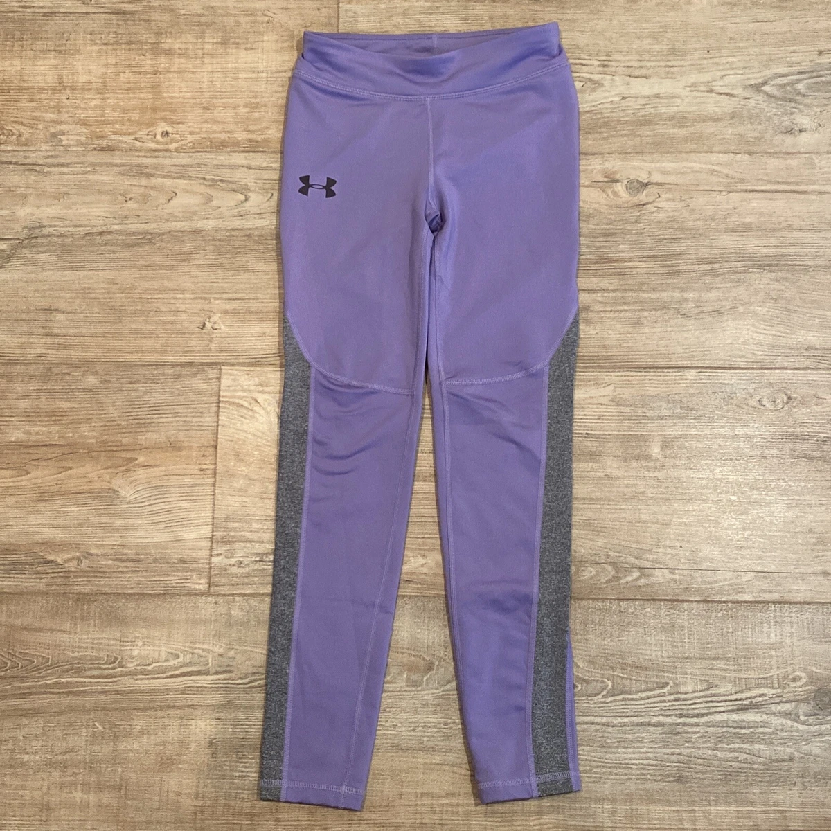 under armor girls leggings, size medium, purple