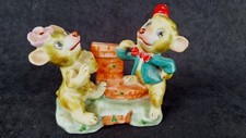 Figurina Disney Bongo e Lulubelle vintage anni 40 dipinta a mano Giappone