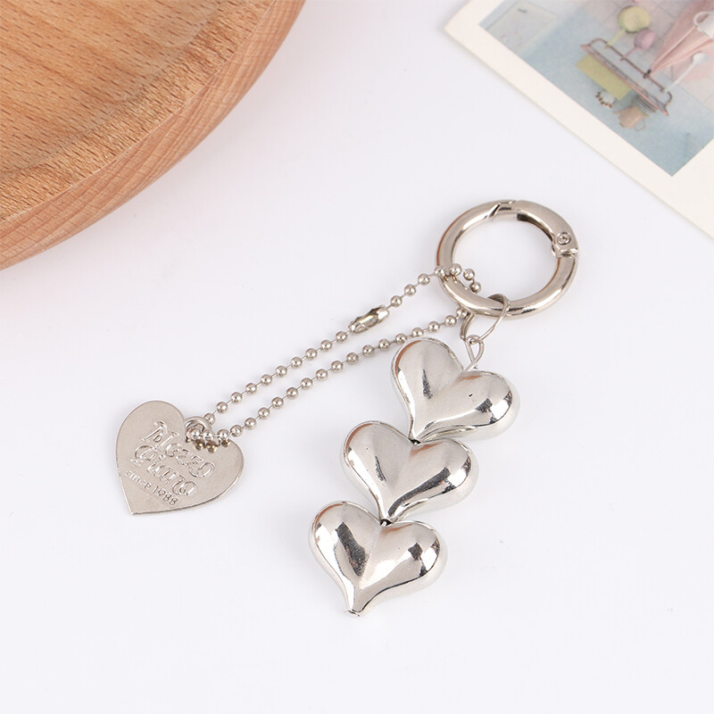 Heart Phone Pendant Chain Cute Charm Keychain Bag Charm Cute