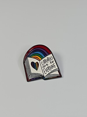 #ad #ad Rainbow Libraries Are For Everyone Lapel Pin $9.75