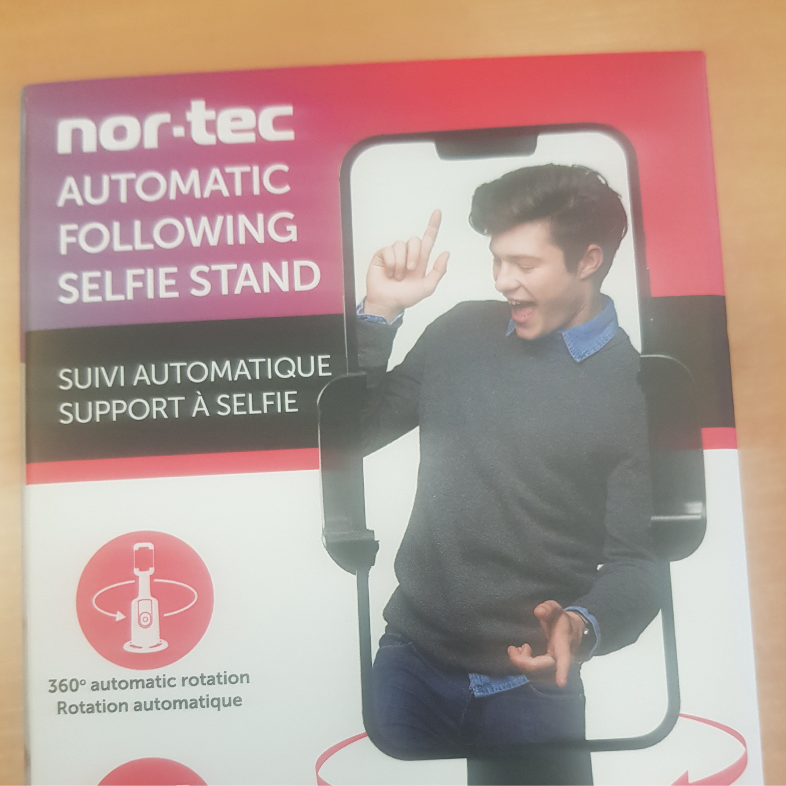 Support à selfie Nor-Tec extensible avec mini trépied universel pour smartphone