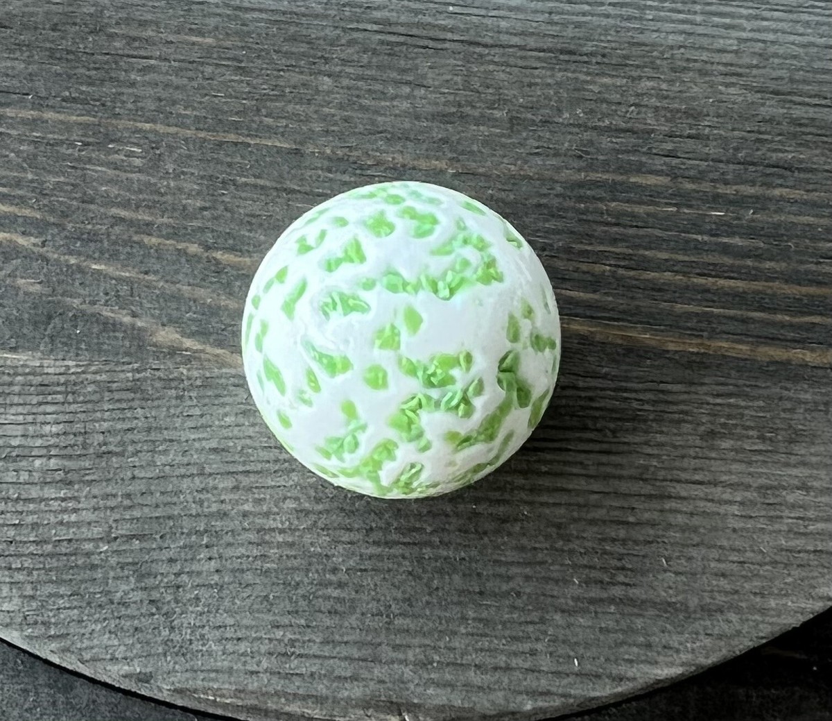 Vintage White & Green Speckled Handmade Marble | eBay