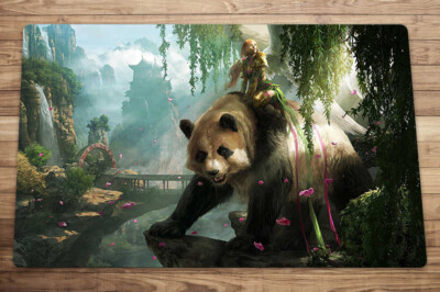Panda Bear Trading Card Game MTG Playmat TCG CCG Mat Duel Mat Free Bag |  eBay