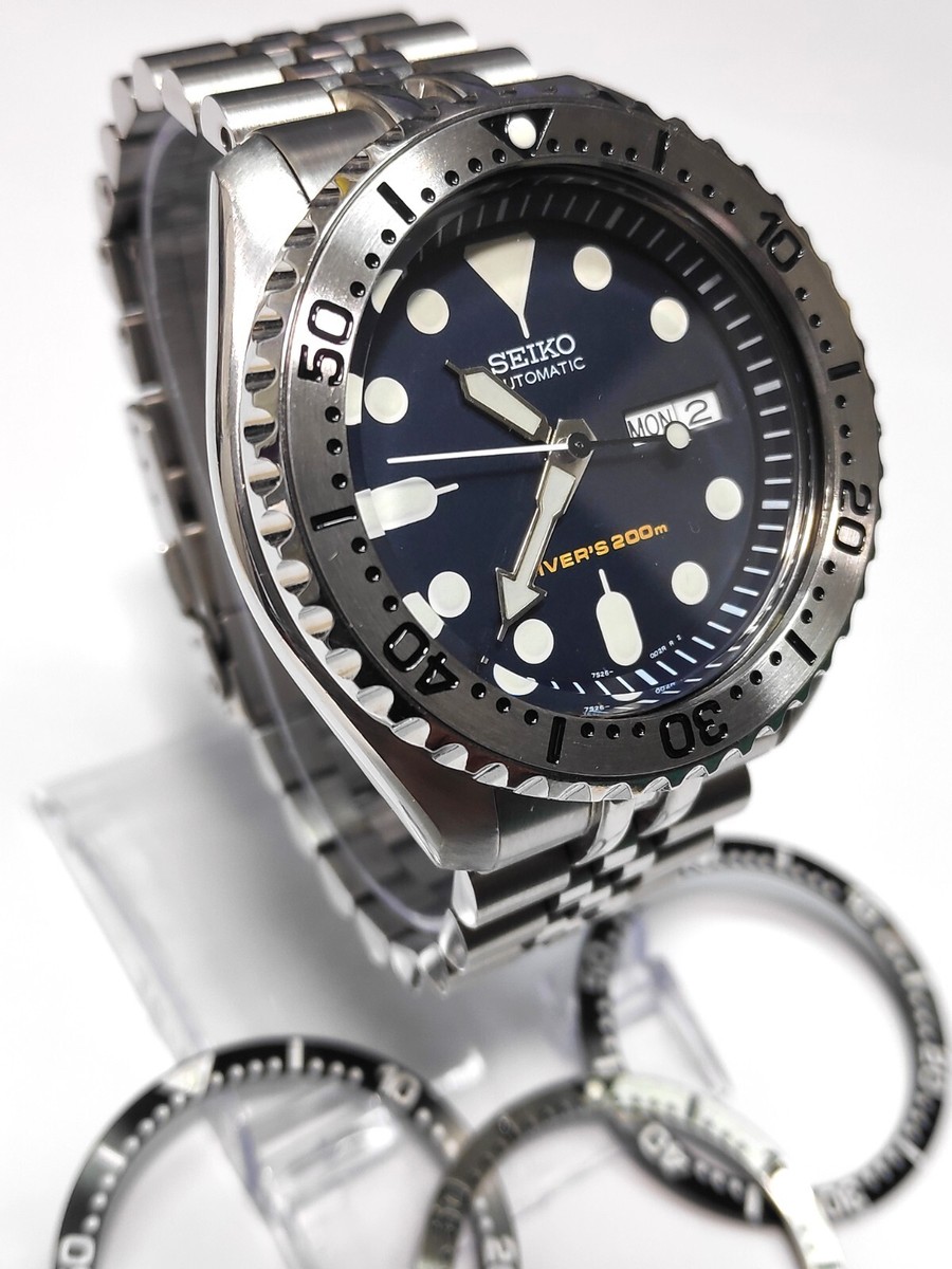 Flat Stainless Steel Bezel Insert for SEIKO SKX007 SRPD 38MM UK