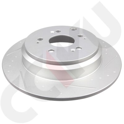 For 11-17 Honda Odyssey 10-13 Acura ZDX Rear Slotted Brake Rotors