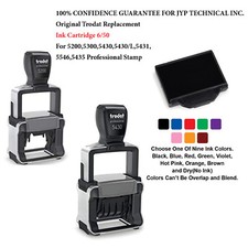 6/50 Original Trodat Replacement Ink Cartridge For 5200,5300,5430,5430/L,5431...