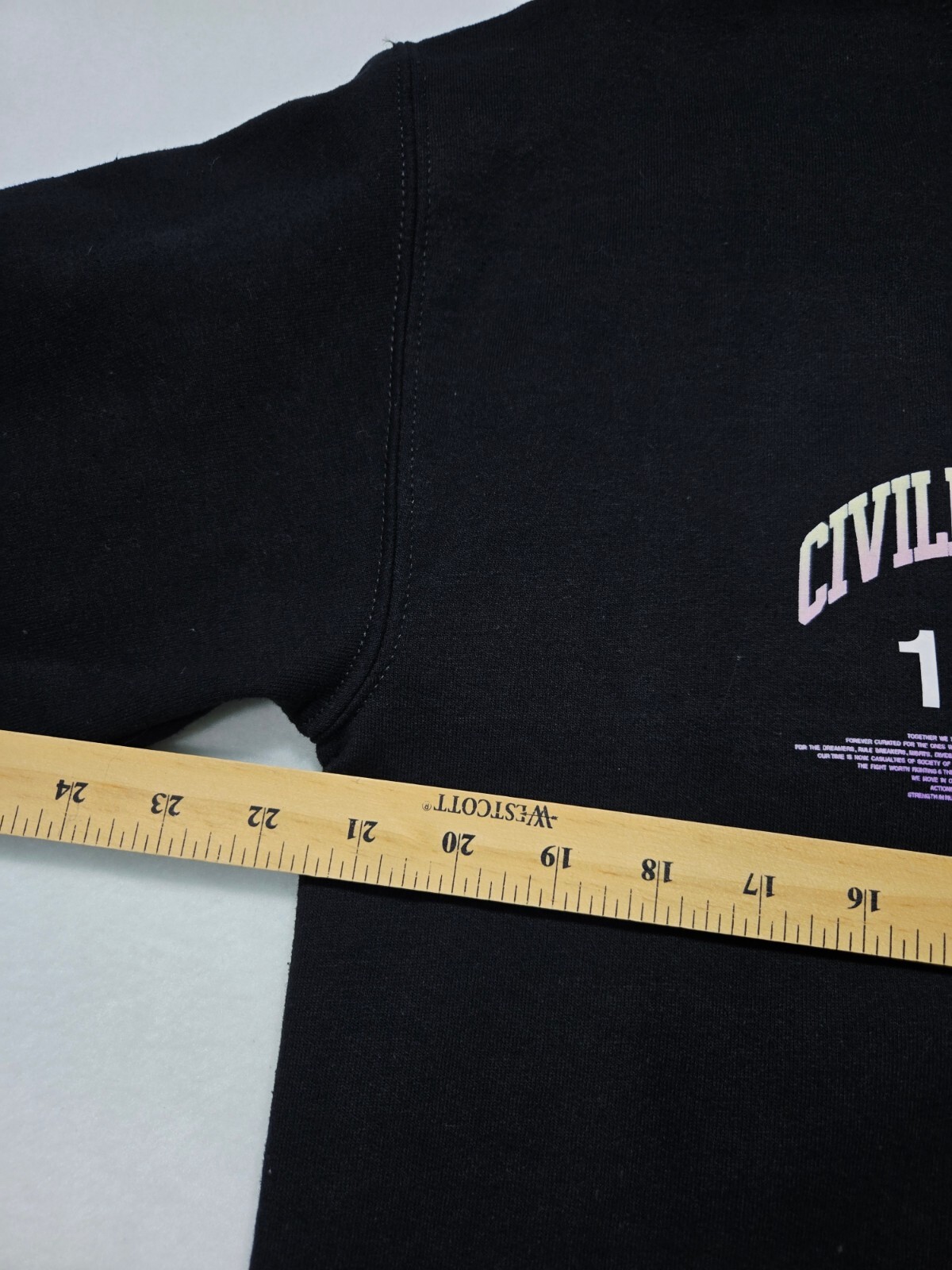 Civil Regime Sweatshirt Unisex Black Medium 206 Blooming Through Chaos Crewneck image 8