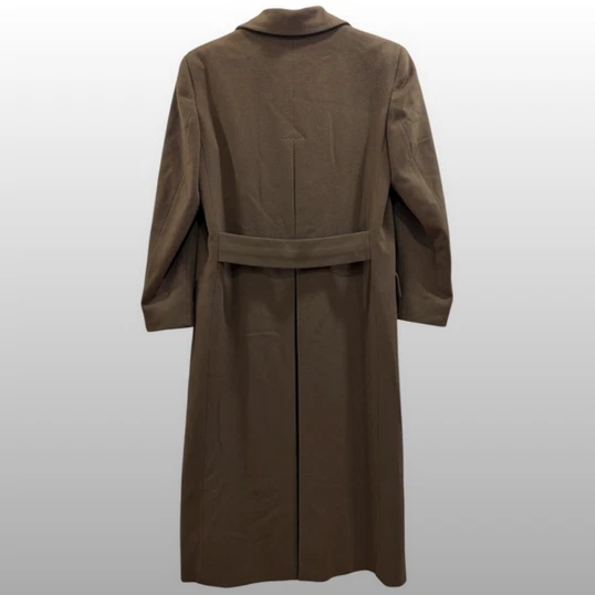 Abrigo para mujer Burberrys US 10 lana y cachemir doble botonadura en marrón camel Foto 2 de 4