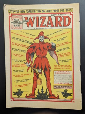 Wizard Comic No 1634, June 8th 1957, D.C. Thomson, Birthday Issue