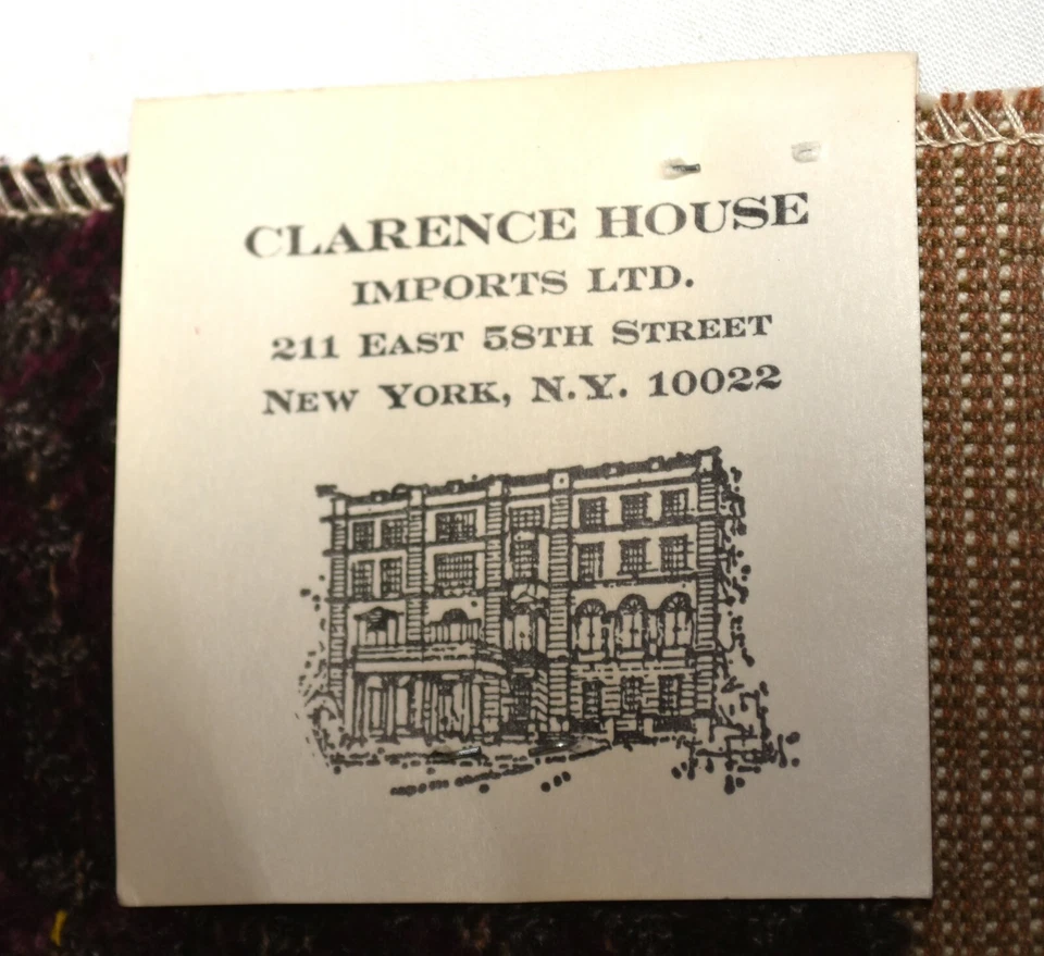 Clarence House 2 Checked Striped Upholstery Fabric Samples 17 x 25.5 & 11.5 x 17 - Image 3 of 4