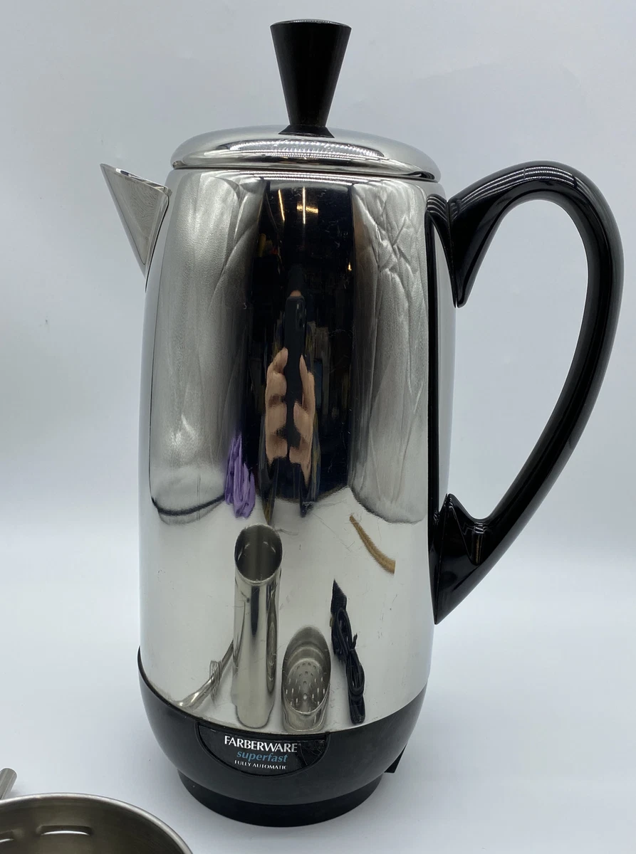 Farberware Superfast Fully Automatic 12 Cup Percolator Coffee Pot Model  FCP412-A