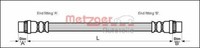 Metzger 4112146 Bremsschlauch FüR Peugeot Renault