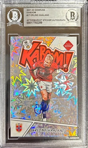 2021-2022 DONRUSS KABOOM ERLING HAALAND AUTO BGS SLAB (STICKER)  / A100