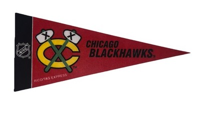 Chicago Blackhawks Mini Pennant 4 x9'' Wall NHL Flag Hockey Memorabilia Decor New