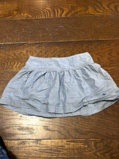 Abercrombie Girls Gray Solid Pull-On Flare Short Skirt Elastic Waist 8