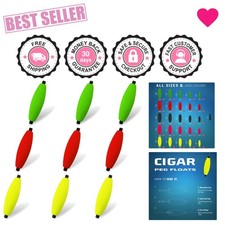 High-Buoyancy Peg Floats - Ultimate Fishing Bobber Set for Freshwater & Salt