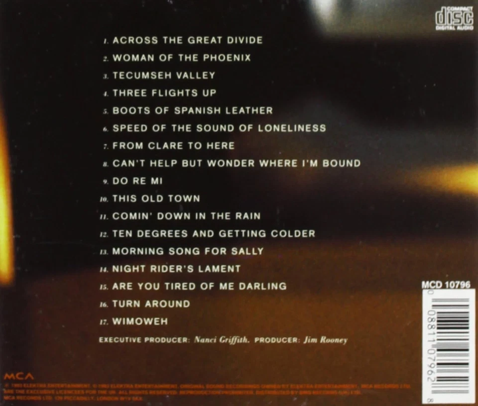 Nanci Griffith OTHER VOICES OTHER ROOMS CD UK MCA 1993 (CD) - Image 2 of 2