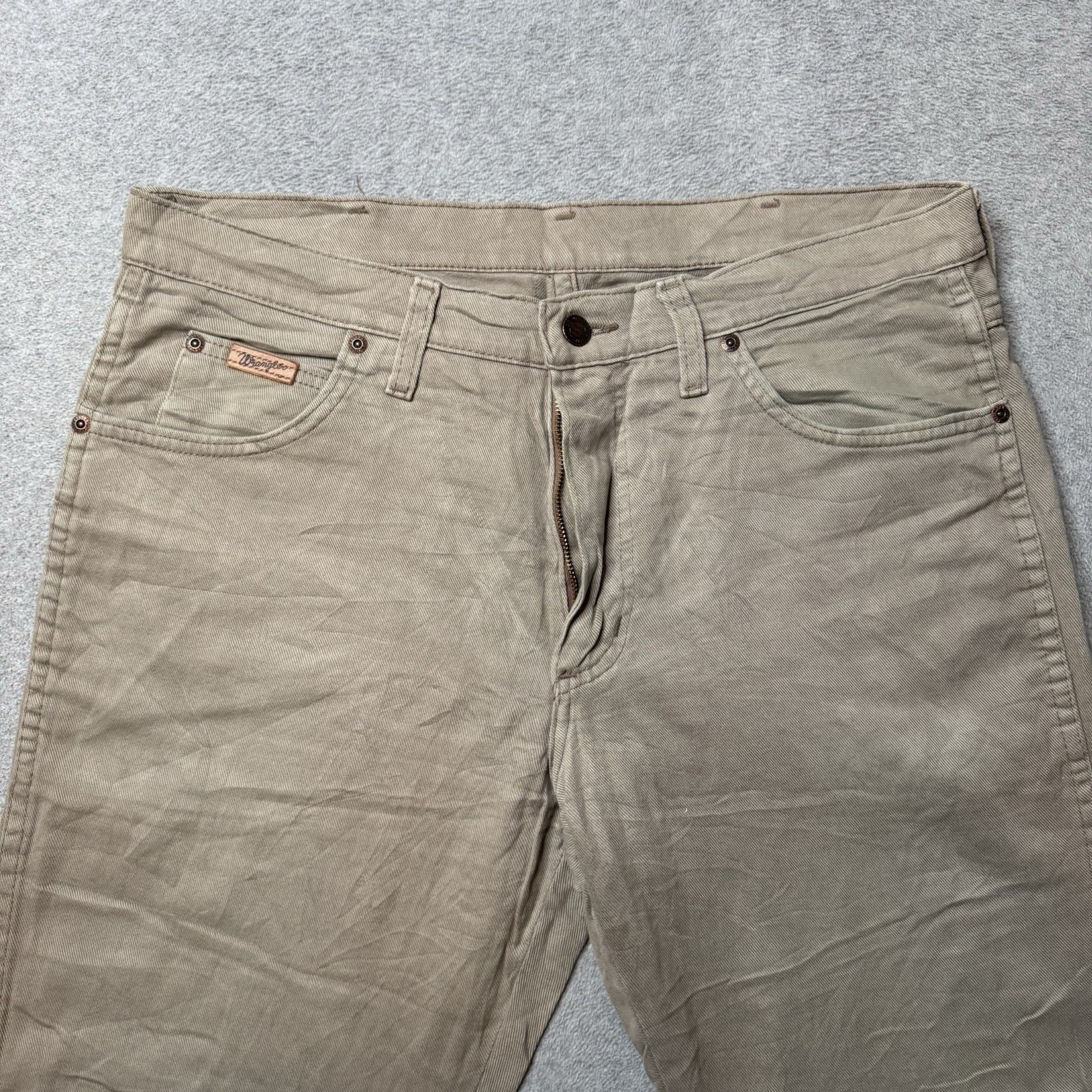 S 33x30 Gray Denim Faded Bootcut Western Stretch Adult