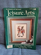 Leisure Arts Magazine Christmas Nov/Dec 1987 Santa Cross Stitch And Crafts