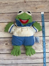 Vintage Muppet Babies Kermit the Frog Plush Baby Rattle Sailor Eden Jim Henson 8