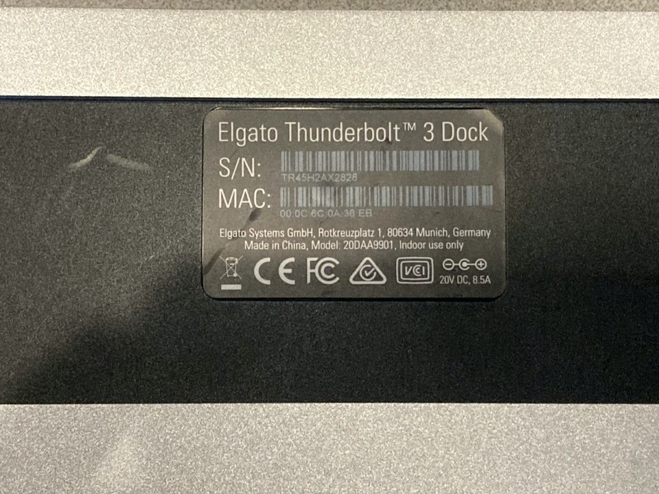 Elgato Thunderbolt 3 Docking Station W/ Power Adapter, & Thunderbolt 3 Cable USB - Image 4 of 4