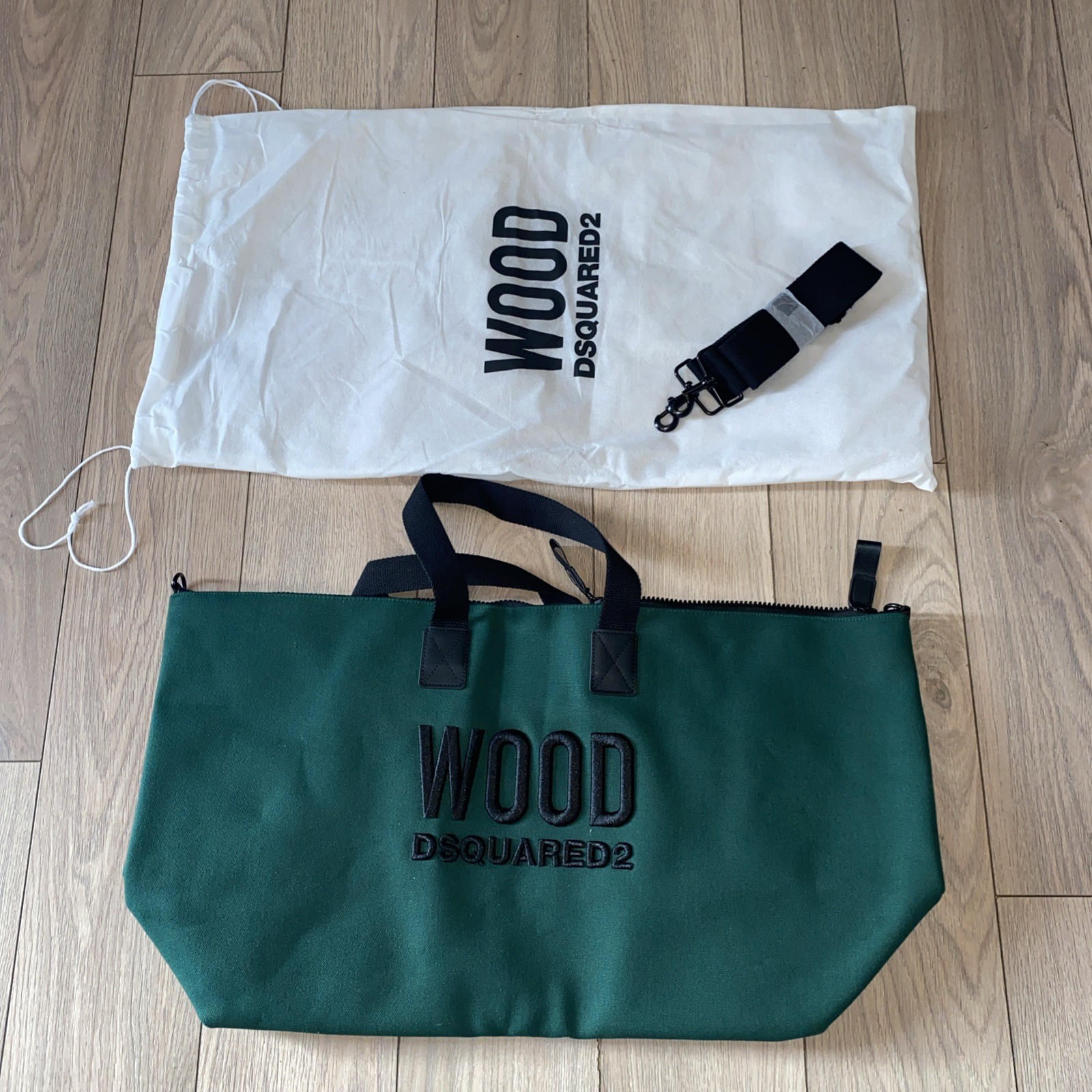 DSQUARED2 WOOD WEEKEND BAG TRAVEL HOLDALL / SPORT Overnight BAG  BRAND NEW