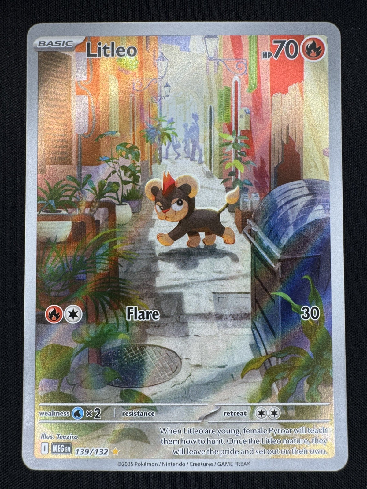 Litleo Illustration Rare ME01: Mega Evolution 139/132 LP-NM