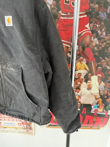 Vintage 90s Carhartt J02 BLK Crazy Faded Artic Detroit Black Workwear Jacket XL by Carhartt, $149.99 - Photo 7
