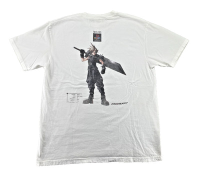 Vintage Final Fantasy VII Promo T Shirt XL PlayStation Cloud Squaresoft 90s