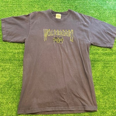 Vintage 90s University of Michigan Wolverines Shirt Sz Large Made in USA