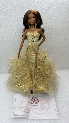 2008 Mattel “50th Anniversary Glamour Barbie-African American” #N5860 Doll - Picture 21 of 21