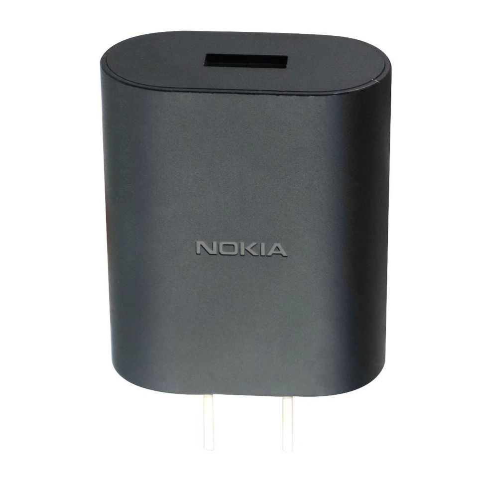 Adaptador de viaje cargador de pared USB único Nokia 5V/2A - negro (AD-10WU) Foto 2 de 2