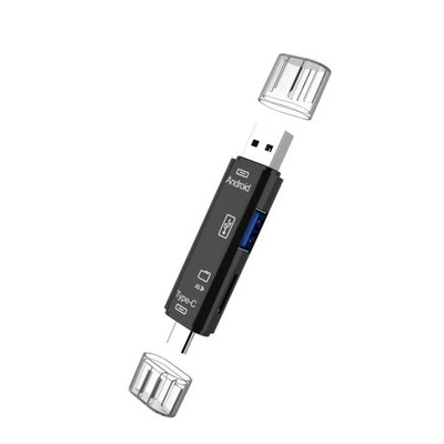 26 Pieces 5 in 1 USB 3.0 + Type C + Micro USB + Micro SD Card Reader OTG Adapter