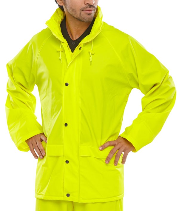 Beeswift Super Pu Jacket Saturn Yellow Size XXL