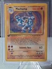 Carta Pokemon Machamp 8/102 1° Edizione Holo Set Base, Collezione MP.