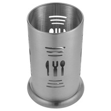 Chopstick Draining Holder Silverware Organizer Countertop Metal Utensil