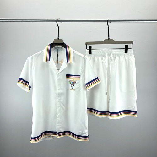 Casa high-end vacation shirt shorts, Hawaii beach vacation set blanca - 第 1/10 張圖片