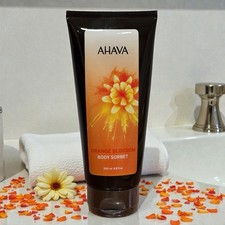 AHAVA Orange Blossom Body Sorbet 200ml / 6.8 fl.oz. Moisturizing Cream-Gel NEW